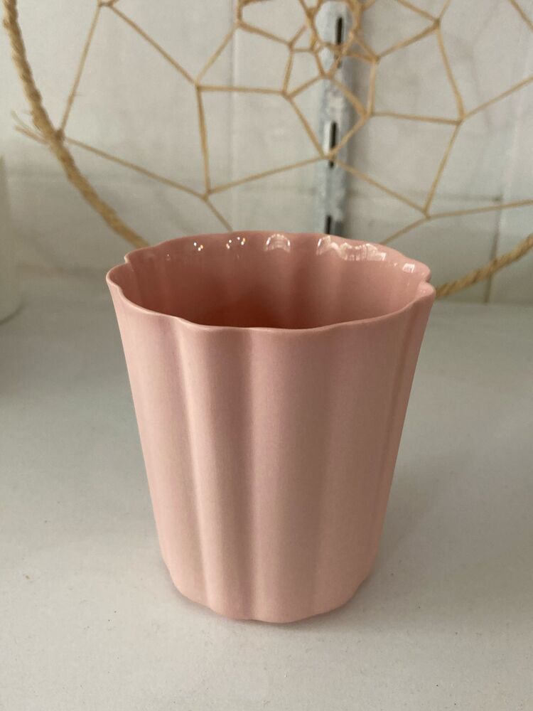 DAISY - Pembe Mat Porselen Bardak