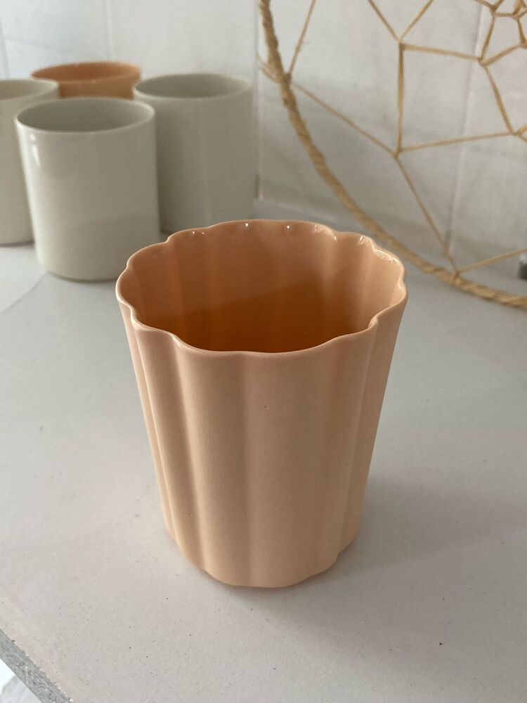 DAISY - Sarı Mat Porselen Bardak
