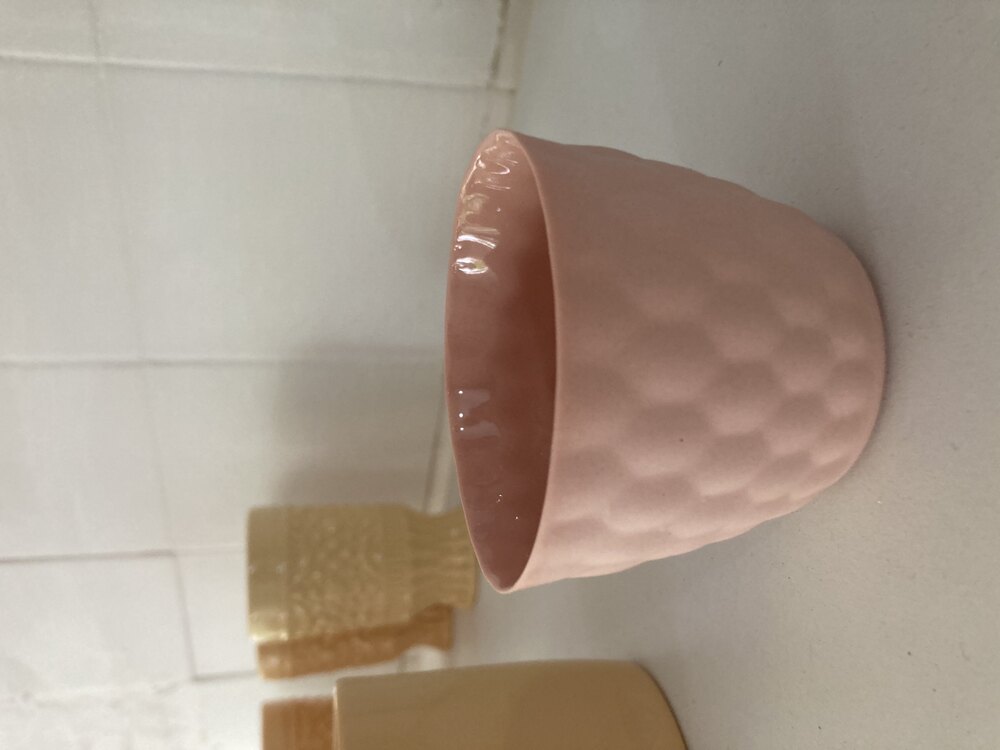 Lung - Pembe Mat Porselen Bardak