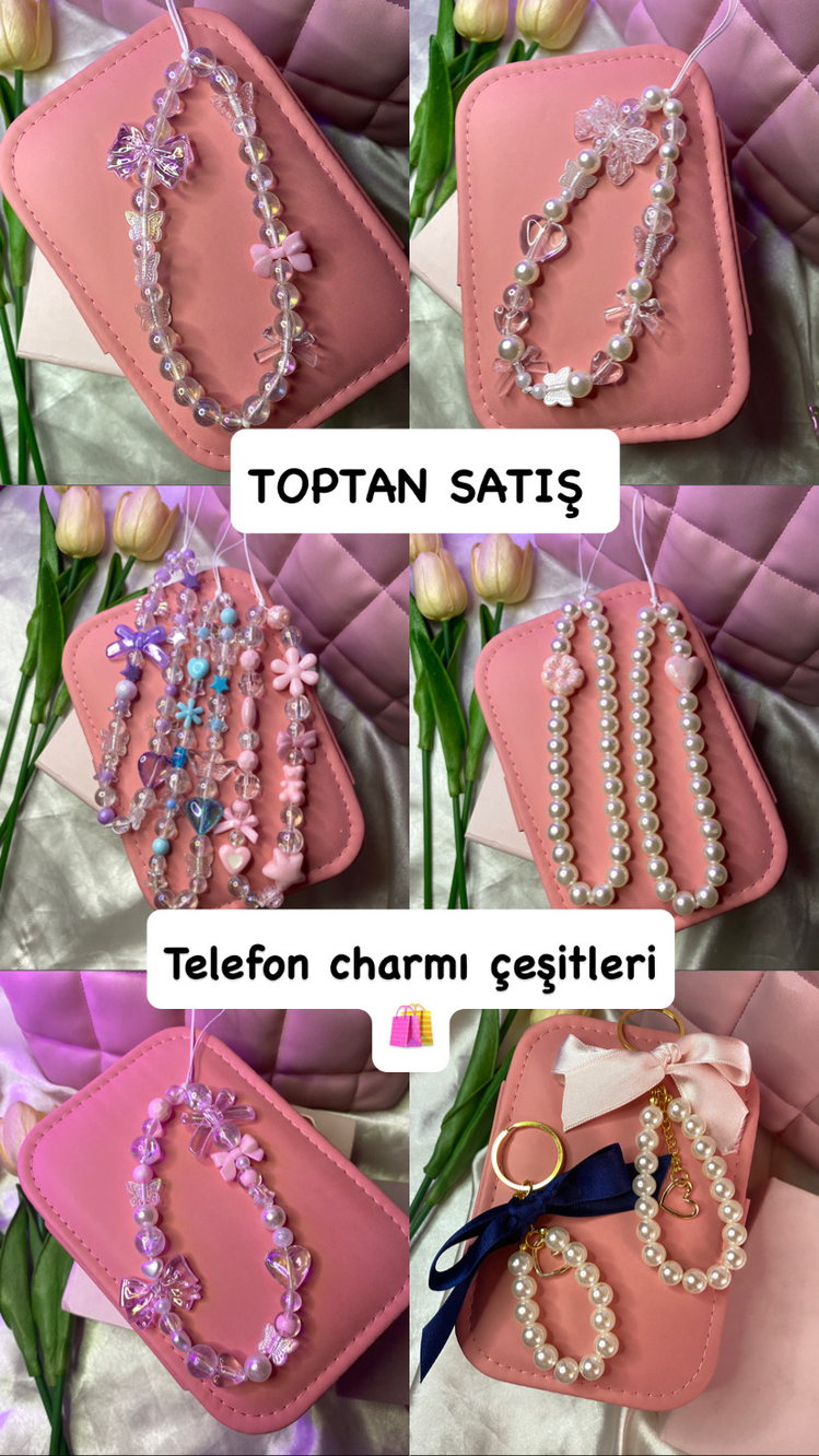 12 adet karışık charm paketi
