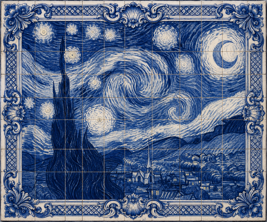 The Starry Night – Vincent van Gogh  Masterpieces No.002 – Starry Night