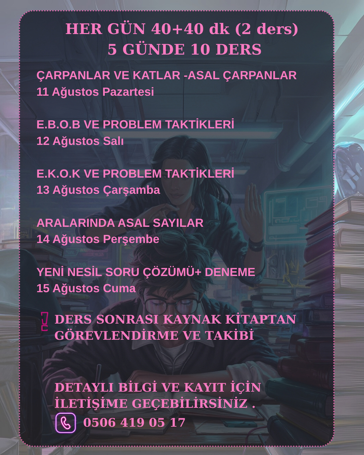 LGS 2026 KAMPI: Çarpanlar Katlar