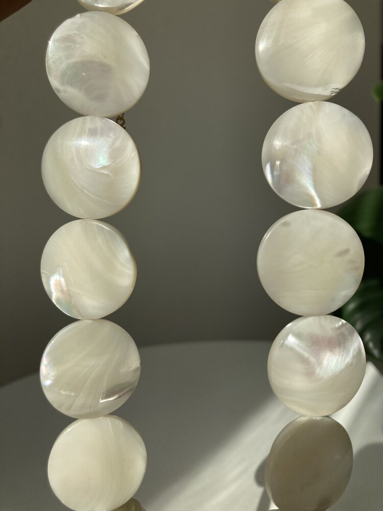 Coin Mother Of Pearl Necklace