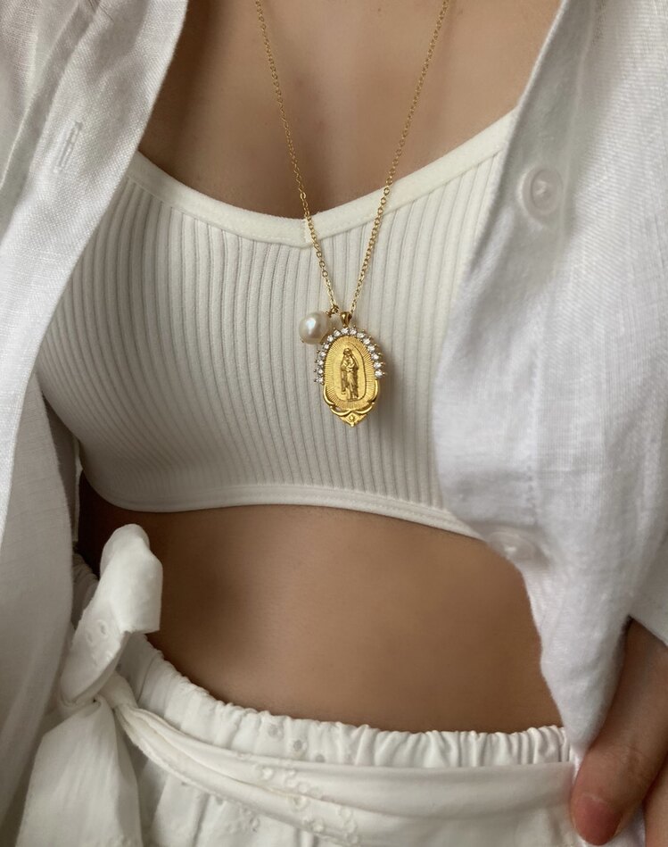 Mother Mariam | Be The Light Necklace