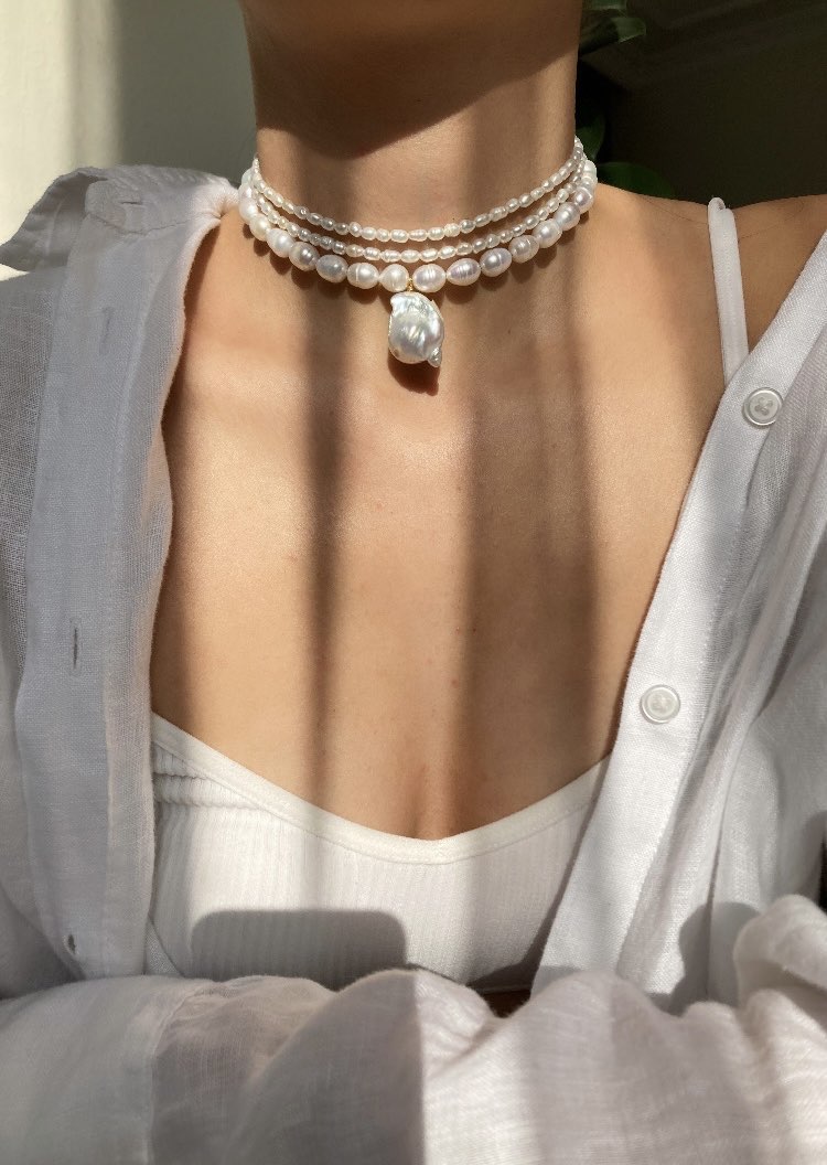 Tría Margaritária Necklace