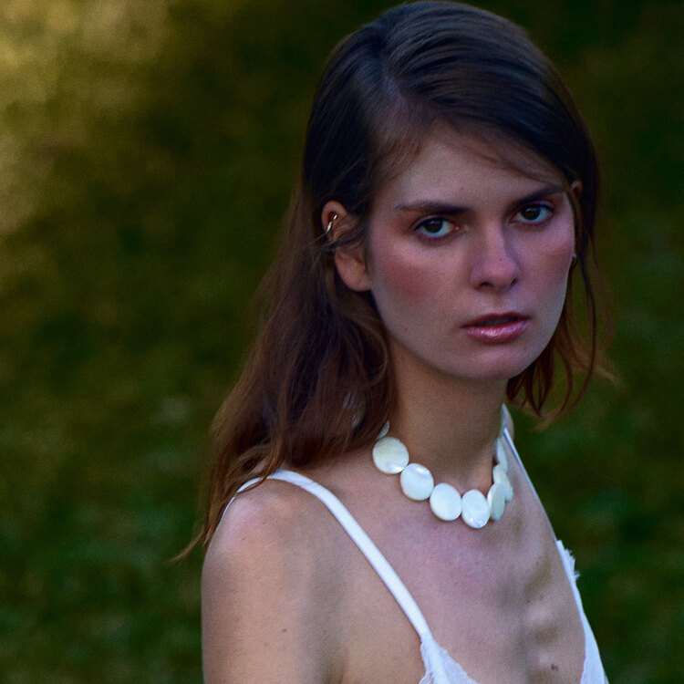 Coin Mother Of Pearl Necklace