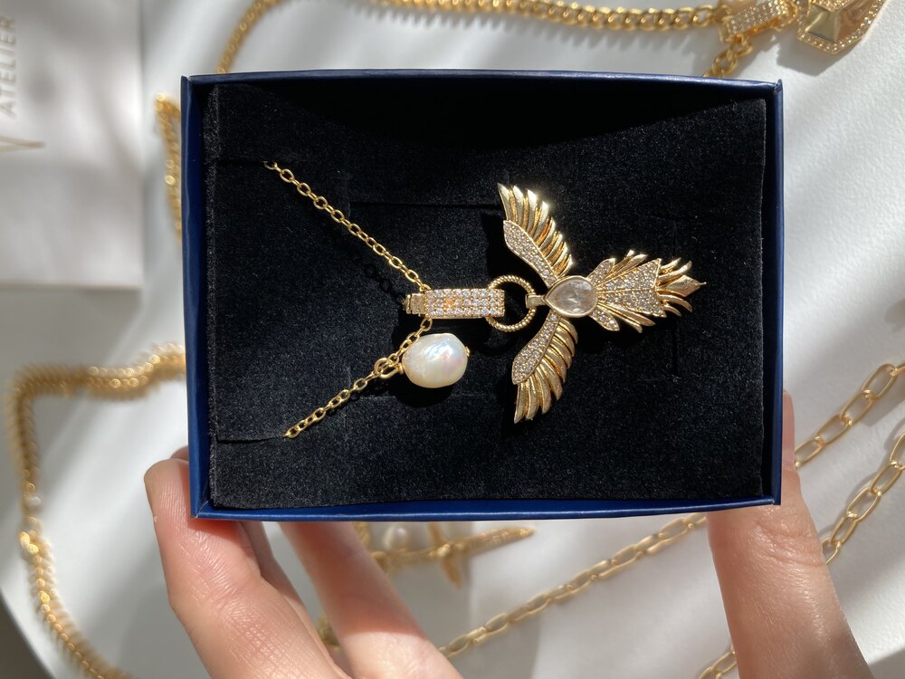 Phoenix Pearl Necklace No: 2