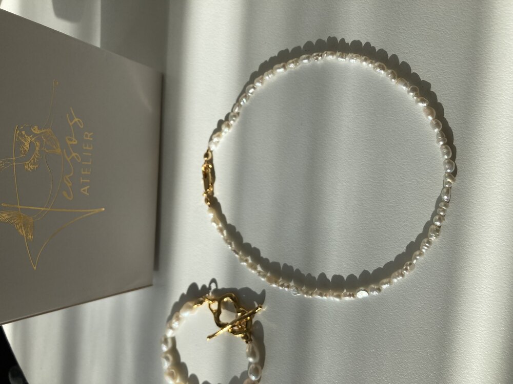 Teasos Barley Pearl Necklace
