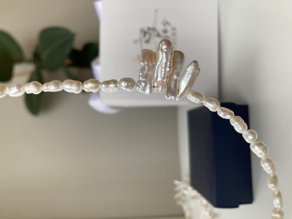 Barley x Stick Pearl Necklace