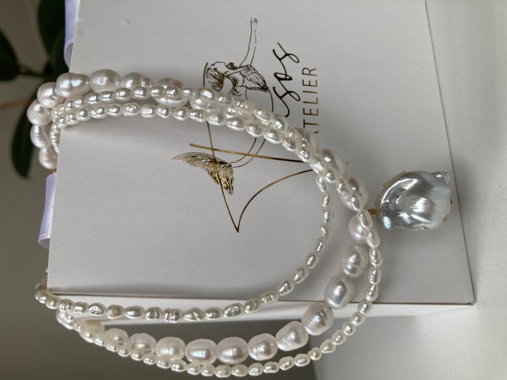 Tría Margaritária Necklace