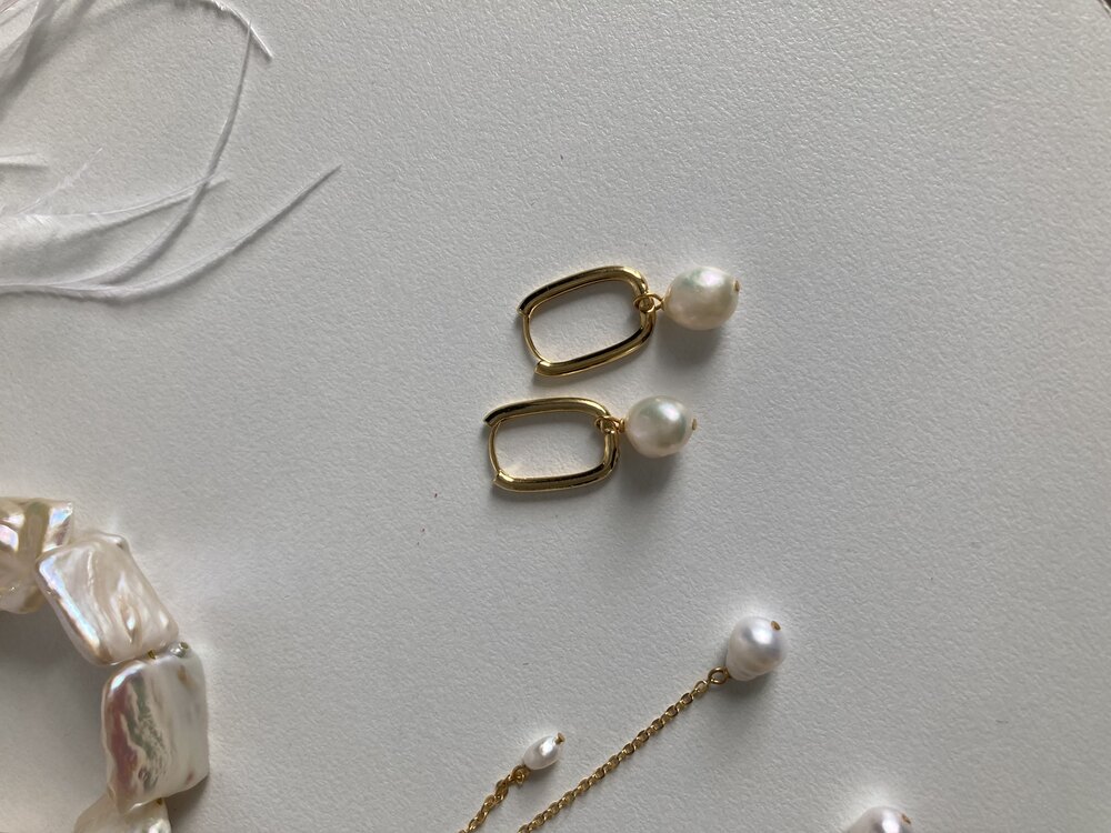 AA Round Pearl Earrings