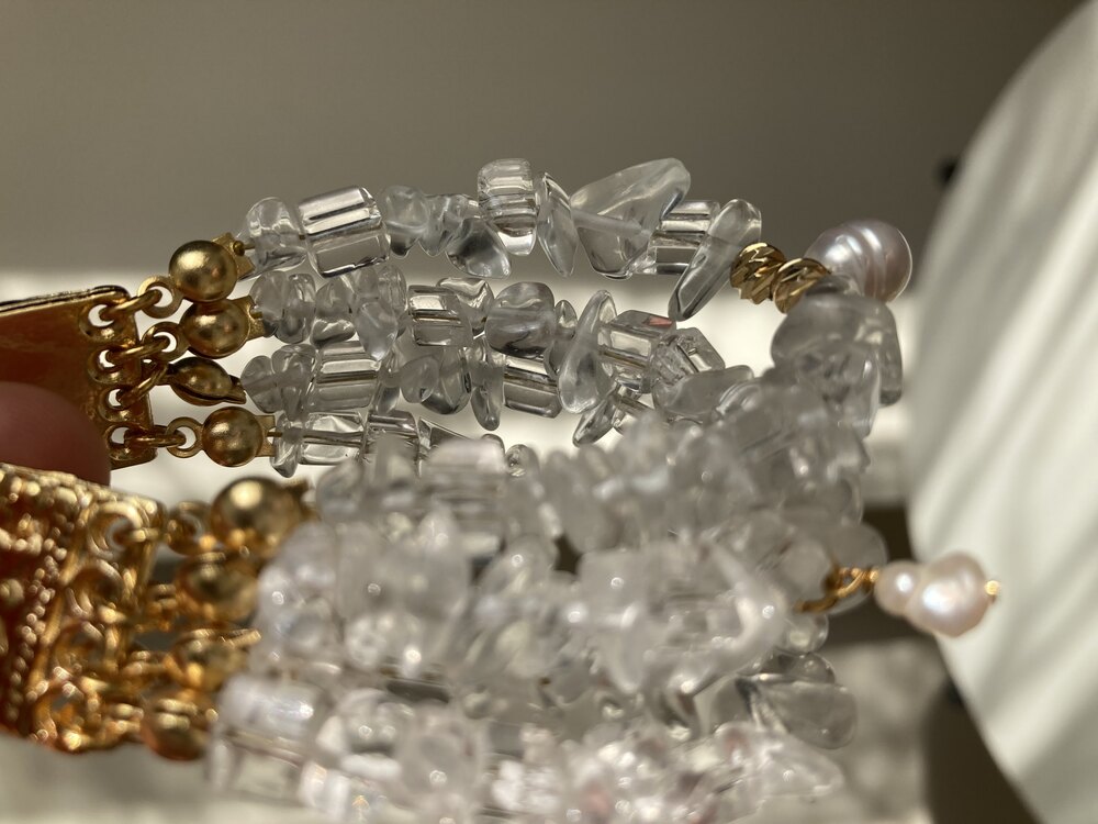 Multi-Layers Crystal Quartz Bracelet