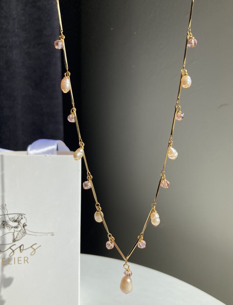 Seira Glass x Pearl Necklace
