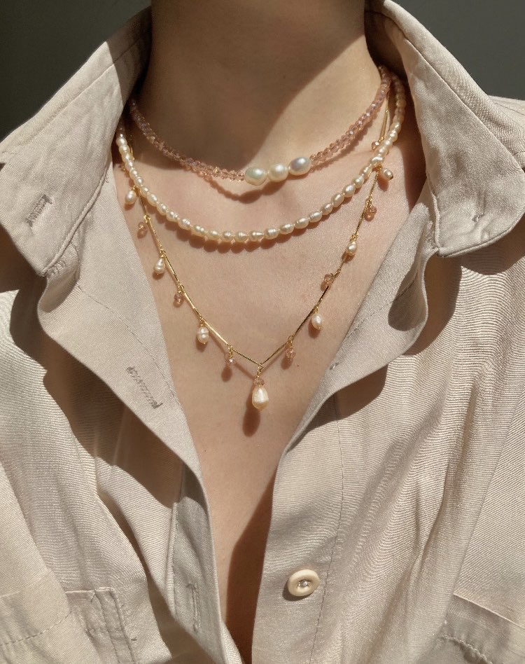 Seira Glass x Pearl Necklace