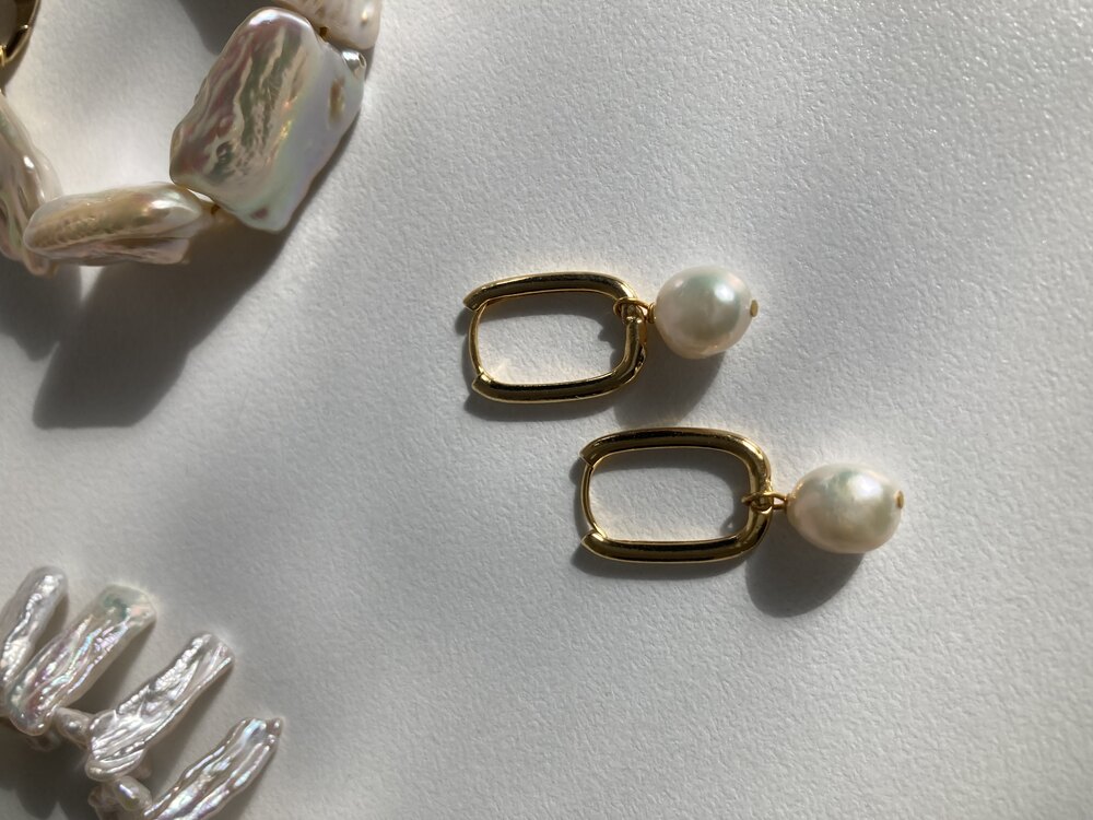 AA Round Pearl Earrings