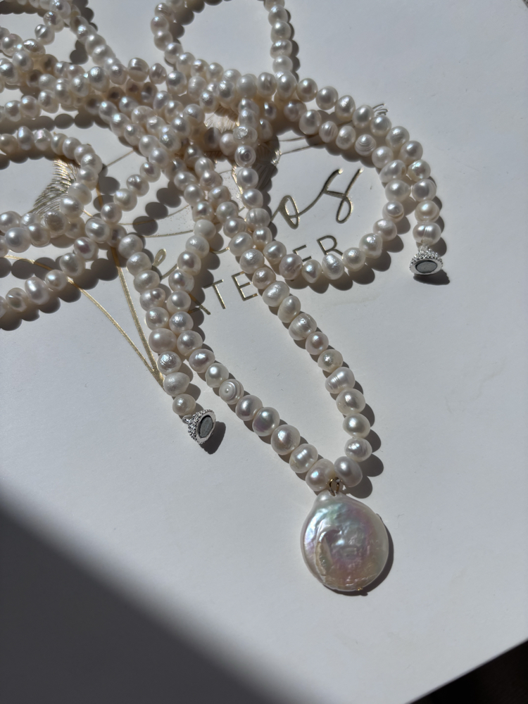 Super Long Baroque Pearl Necklace 