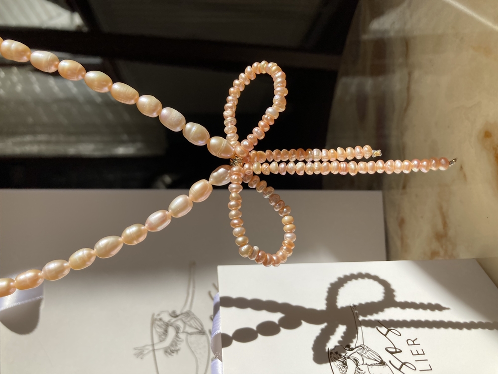 Gün batımının son ışıkları | Peachy Pearl Necklace