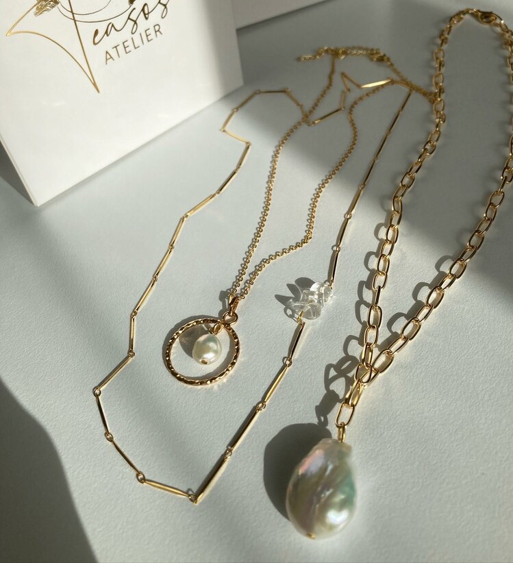 Crystal Quartz Thin Chain
