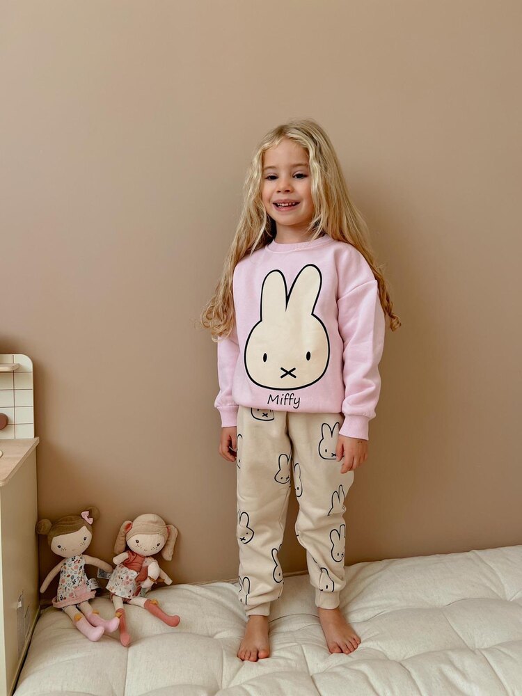 Miffy pembe şardonlu kız çocuk takım