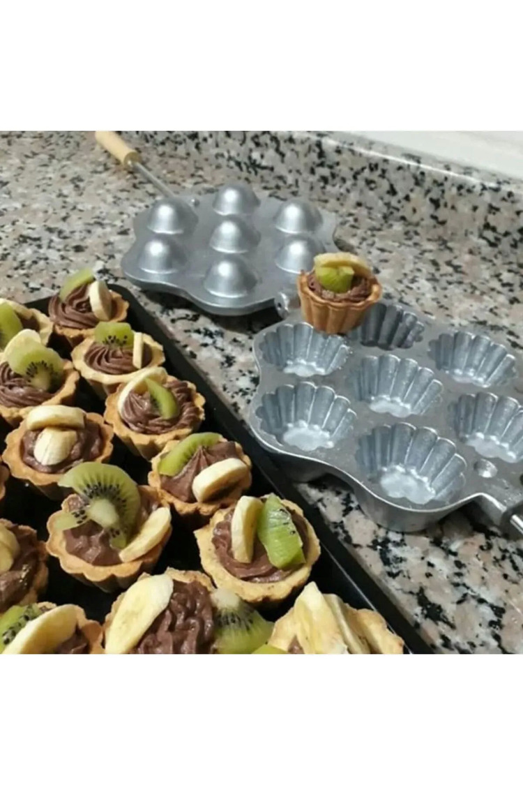 Ocak Üstü 7 Gözlü Döküm Tartolet Kalıbı