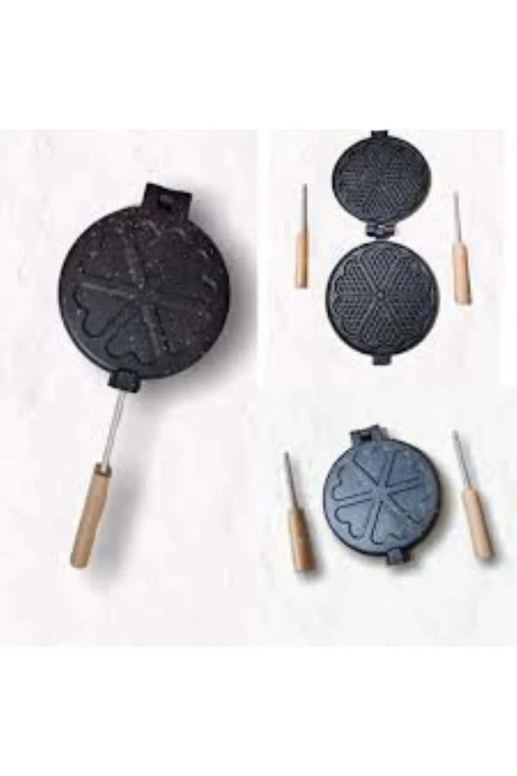 Ocak Üstü Waffle Granit Döküm Tartolet Kalıbı
