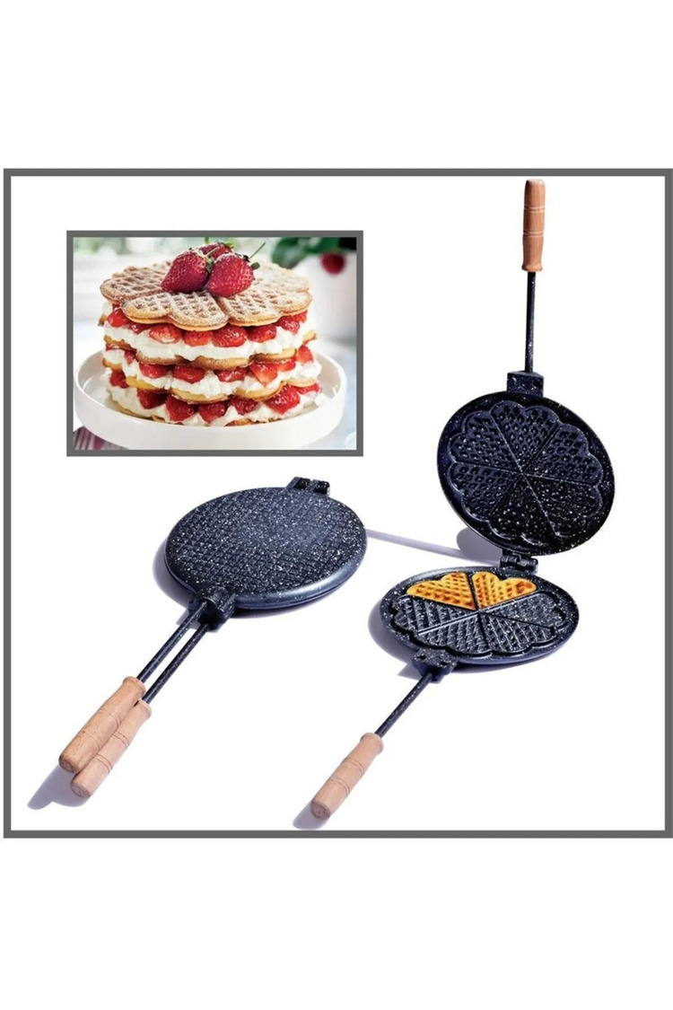 Ocak Üstü Waffle Granit Döküm Tartolet Kalıbı