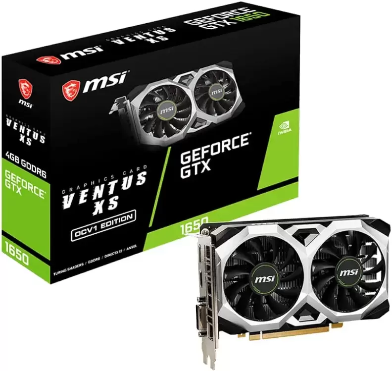 NVIDIA MSI GeForce GTX 1650 Ventus XS Ekran Kartı