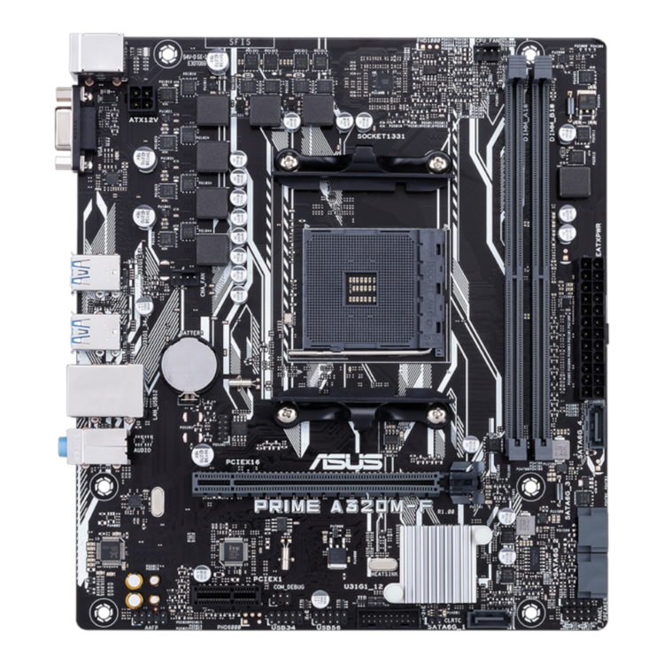 Asus Prime A320M-F AMD A320 3200 MHz (OC) DDR4 Soket AM4 mATX Anakart