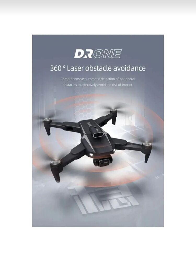 INT968S HD dual kamera katlanabilir çantalı drone seti siyah