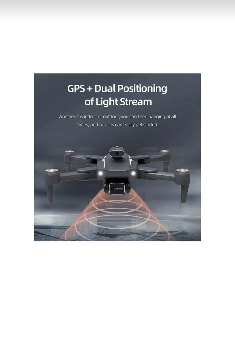 INT968S HD dual kamera katlanabilir çantalı drone seti siyah