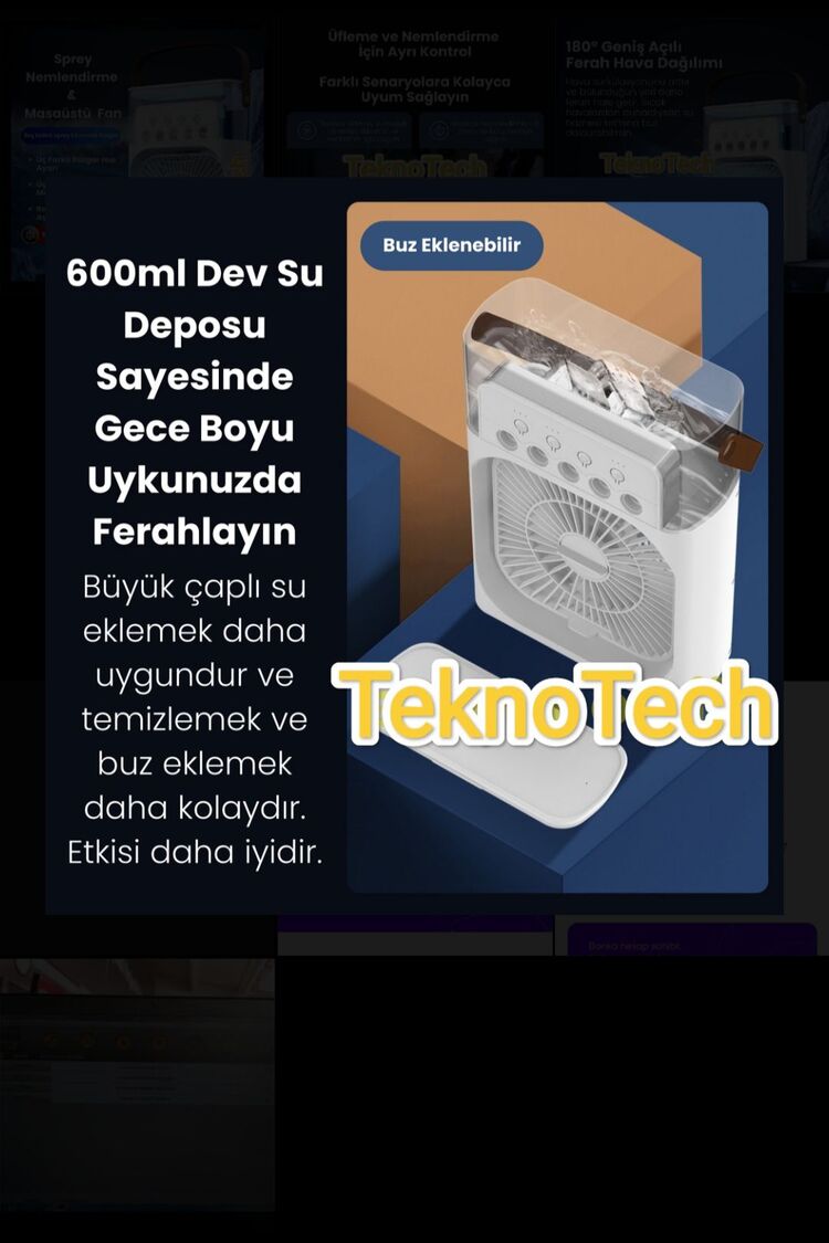 Buhar Üflemeli Masaüstü Fan

