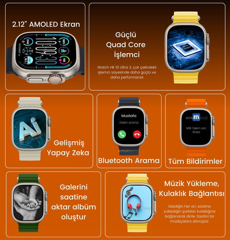 Watch HK 10 Ultra 3 Max Akıllı Saat

