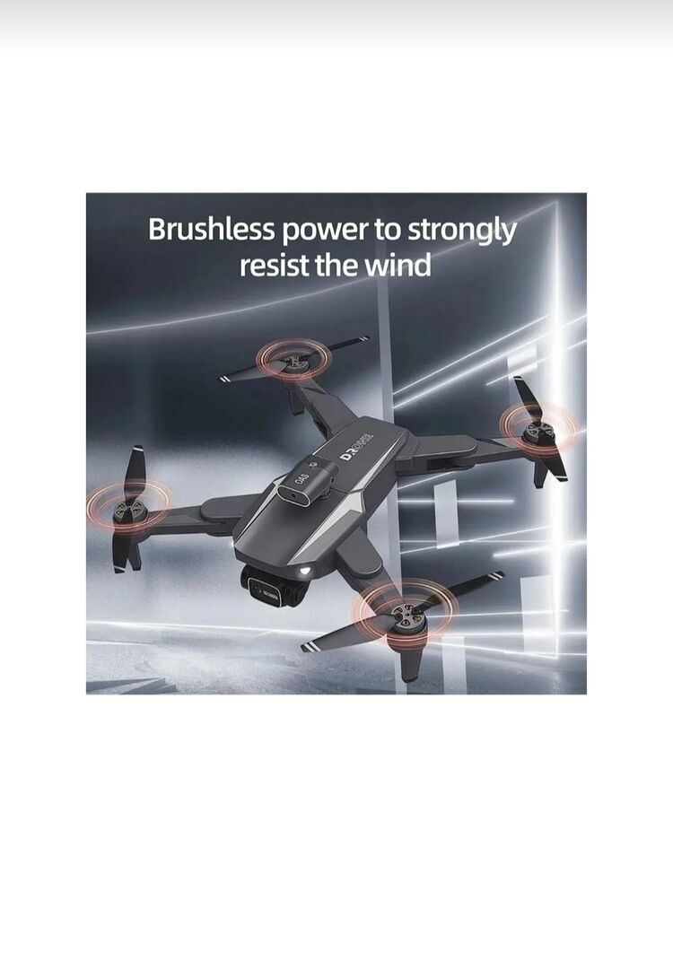 INT968S HD dual kamera katlanabilir çantalı drone seti siyah