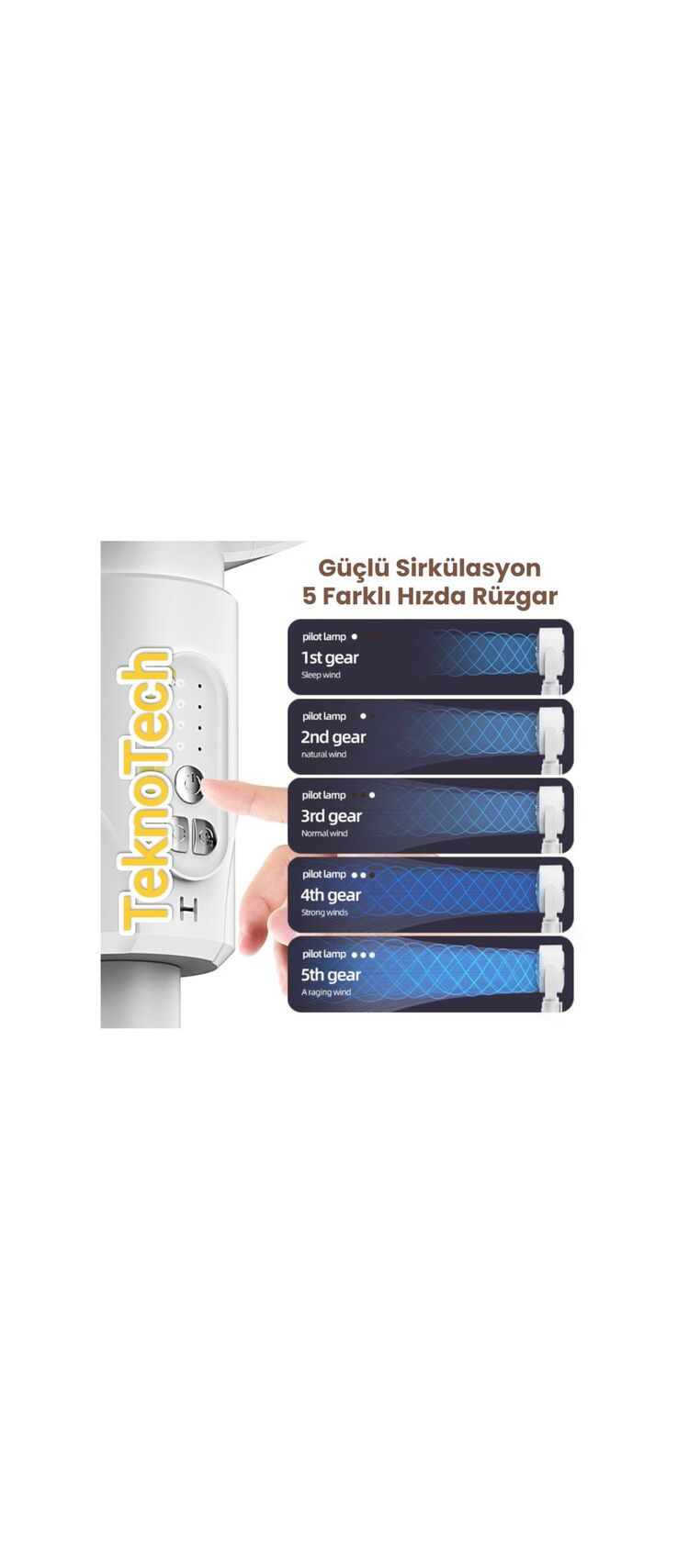 Ayarlanabilir Ayaklı Mega Fan (Şarjlı)

