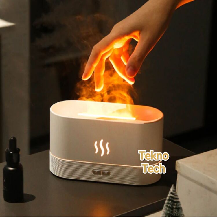 Alev Efektli Ultrasonik Hava Nemlendirici Humidifier (Mini Şömine)