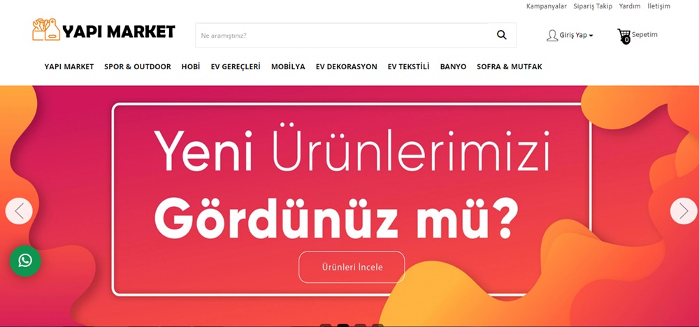 Opencart Hırdavat ve Yapı Market Modern Tema E-Ticaret Paketi