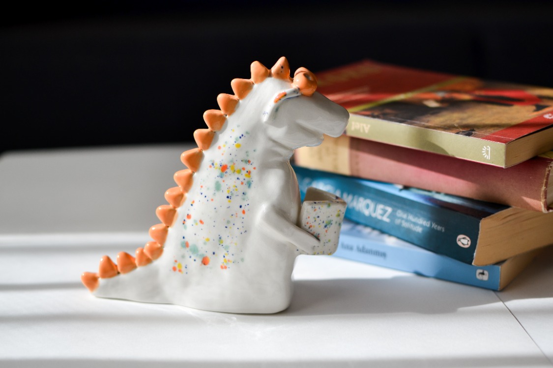 Kitap Kurdu Dragon Figür (turuncu)