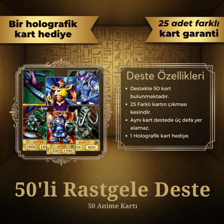Yu-Gi-Oh! 50'li Rastgele Anime Destesi