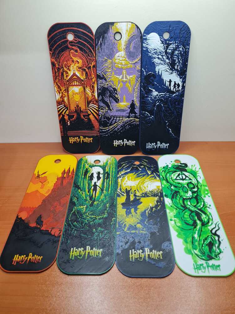 Harry Potter Kitap Temalı Kitap Ayracı Seti (7 Parça)