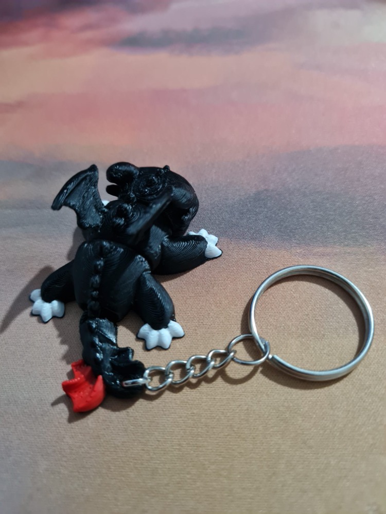 Ejderhanı Nasıl Eğitirsin Dişsiz (Toothless) Anahtarlık - Hareketli 3D Ejderha