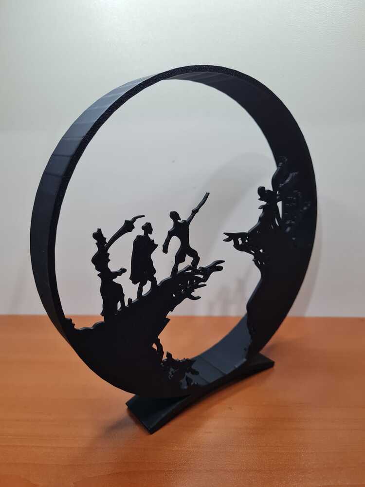 Harry Potter Üç Büyücü Kardeş Dekoratif Figür