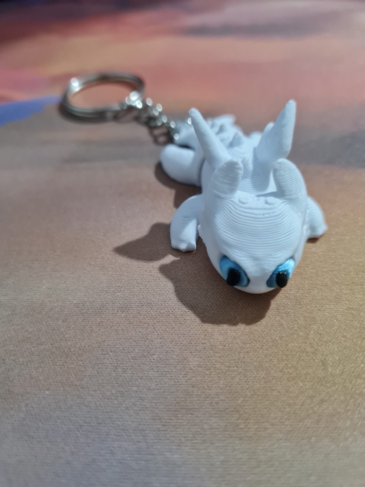 Ejderhanı Nasıl Eğitirsin Işığın Öfkesi (Light Fury) Anahtarlık
