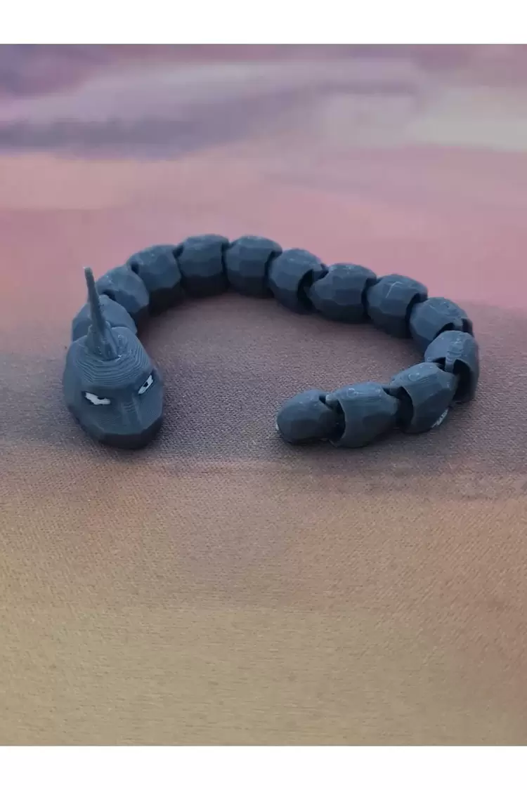 Pokemon Mini Renkli Basım Onix Figürü