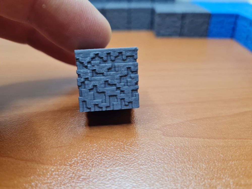 Piksel Tasarım Dekoratif Taş Blok - 3D Baskı Oyun Dekoru - ( sadece 1 (Bir) adet )
