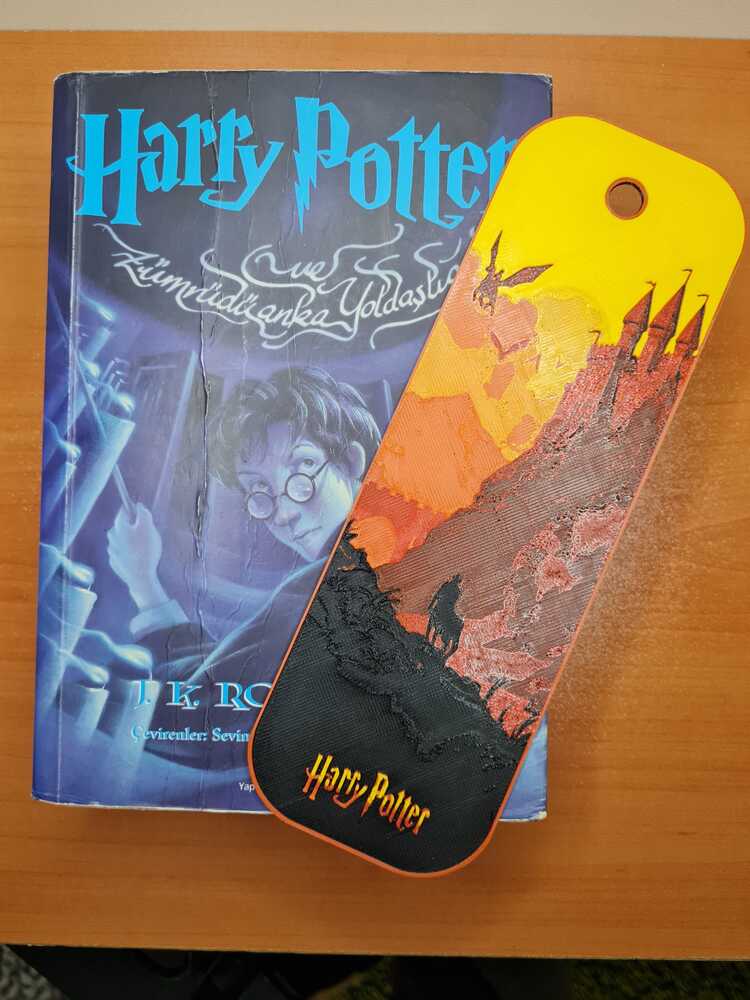 Harry Potter ve Zümrüdüanka Yoldaşlığı Temalı Kitap Ayracı