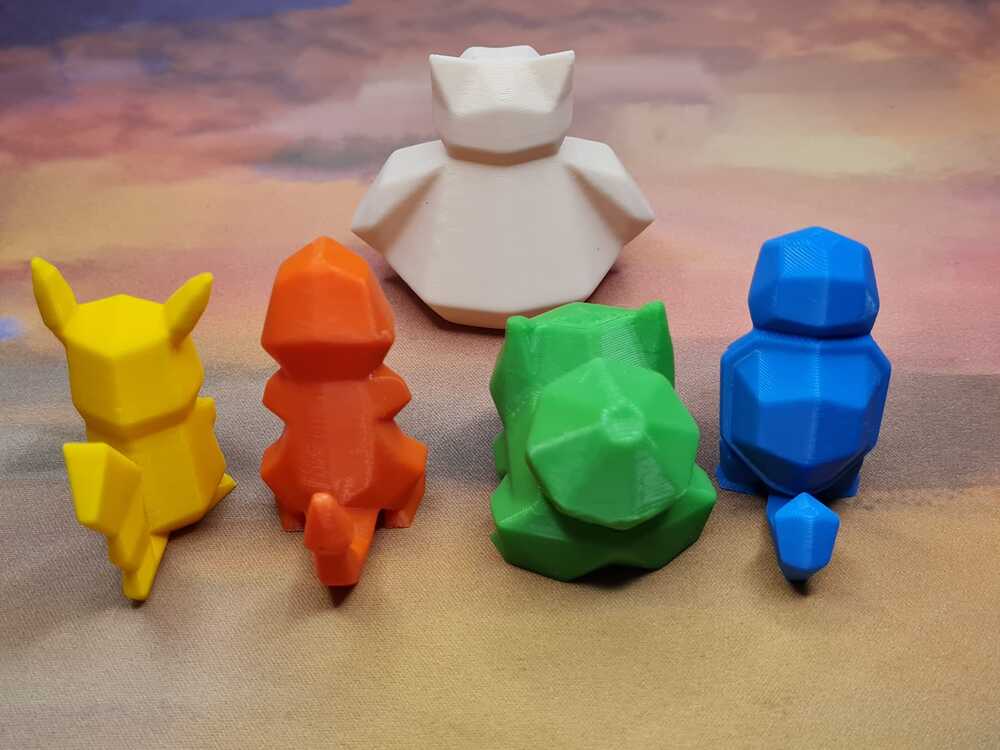 Minimalist Tasarım Pokemon 5'li 4cm'lik Figür Seti