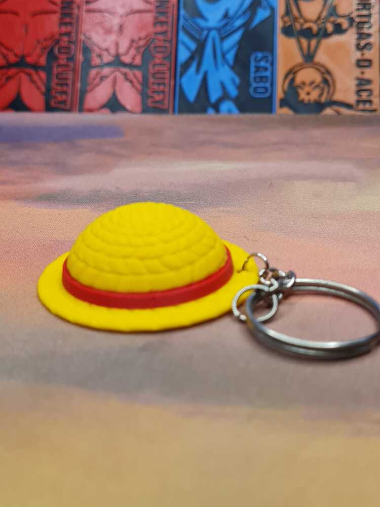 One Piece Luffy Hasır Şapka Anahtarlık
