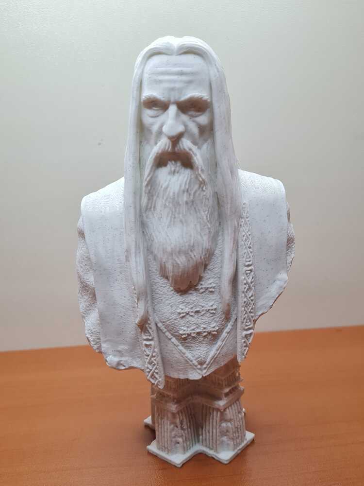 Saruman Büst 3D Baskı Koleksiyon Parçası