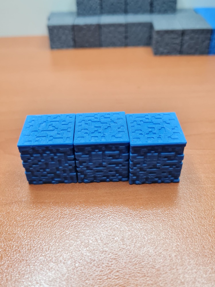 Piksel Tasarım Dekoratif Su Bloğu - 1 Adet 3D Baskı Oyun Dekoru