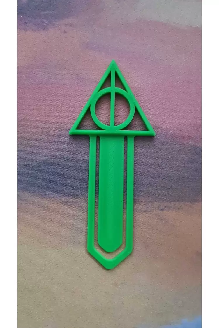 Harry Potter Ölüm Yadigarları Kitap Ayracı (Yeşil)
